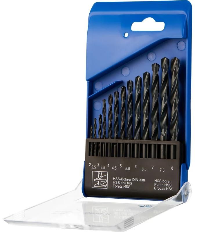 Набор сверл по металлу 2-8 мм Р6М5 НС 40 ТИЗ, 13 шт - фото